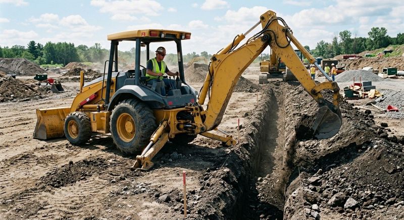 Backhoe Trenching in Gwinnett County, GA