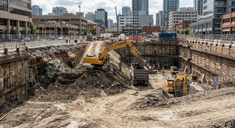 Construction Excavation in Katy, TX