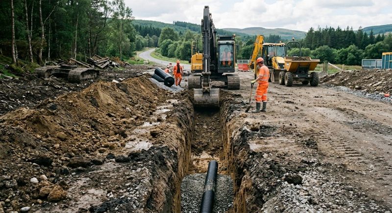 Drain Trenching in Cumming, GA