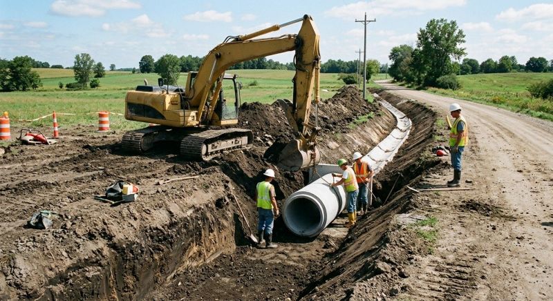Drainage Ditch Excavation in Cumming, GA