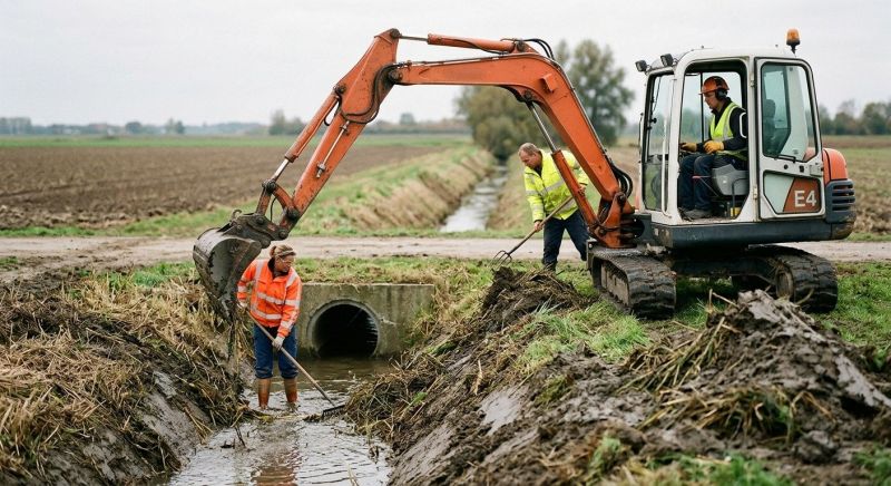 Drainage Ditch Excavation in Conroe, TX