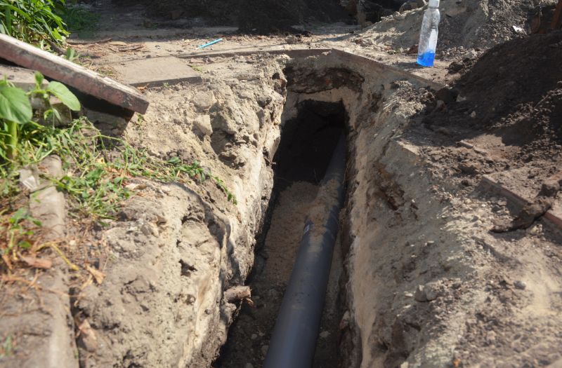 Drainage Trench Installation in Gwinnett County, GA