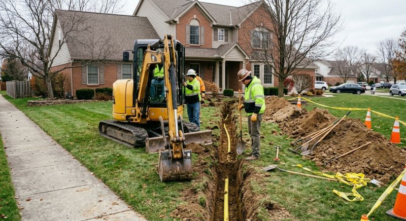 Gas Line Excavation in Katy, TX