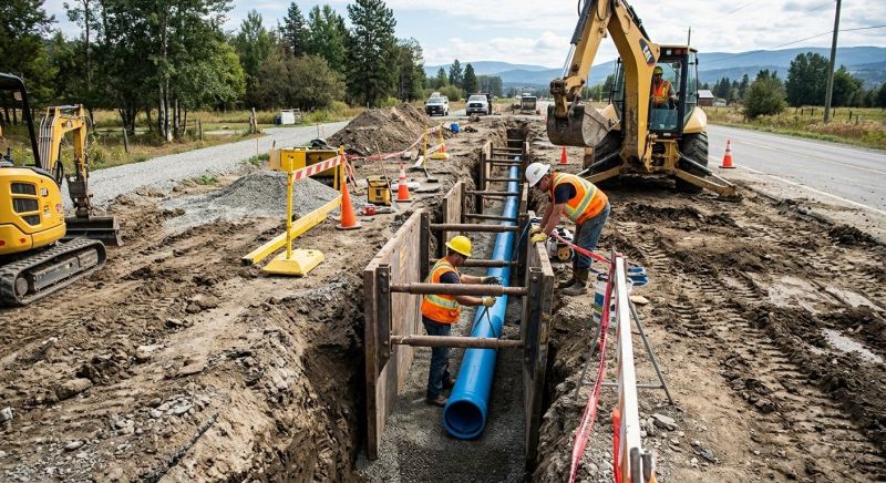 Gas Line Excavation in Katy, TX