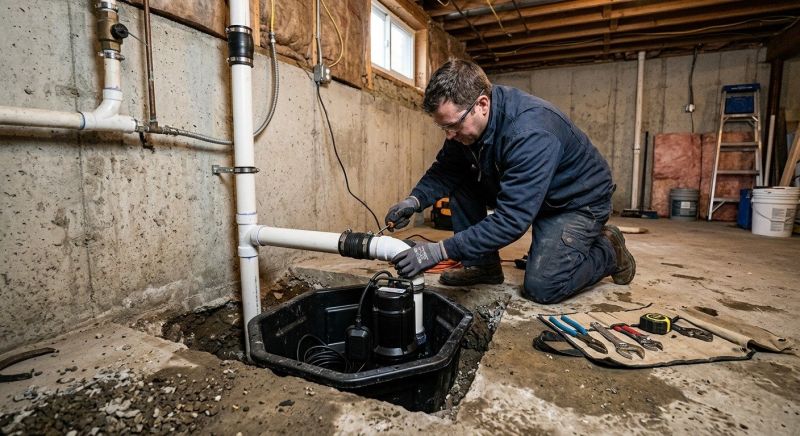 Sump Pump Relocation in Kansas City, KS