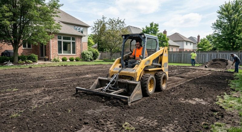 Yard Leveling in Katy, TX