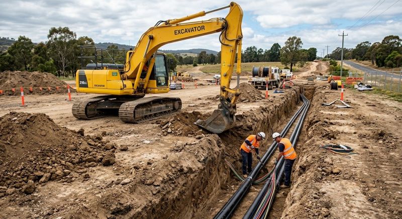 Electrical Line Trenching in Gwinnett County, GA